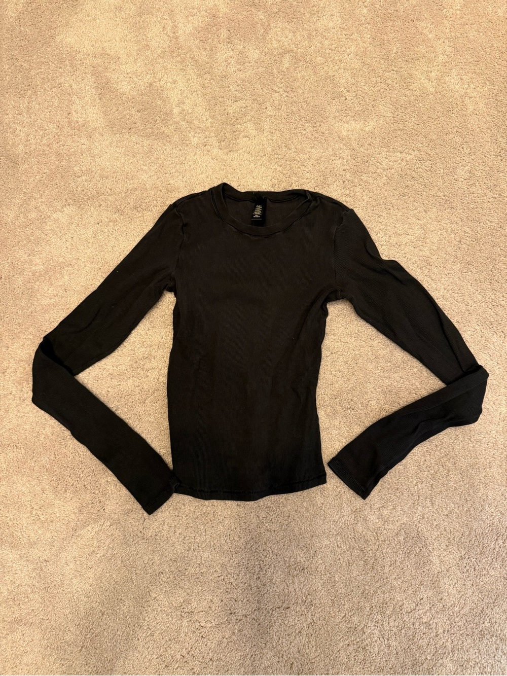 Skims Cotton Rib Long-Sleeve Women's Top